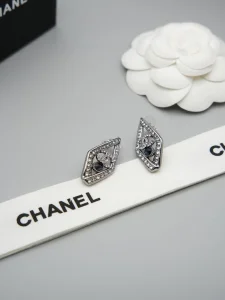 Chanel Crystal CC Diamond Earrings