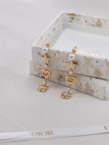 Dior Tribales Gold Metal Earrings
