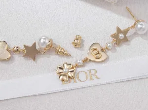 Dior Tribales Gold Metal Earrings