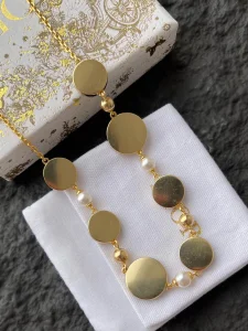 Dior D Luck Pearls Necklaces
