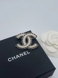 Chanel CC Logo Brooch