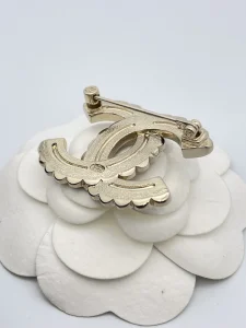 Chanel CC Logo Brooch