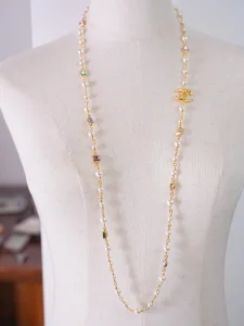 Chanel Coco CC Logo Pearls Necklaces