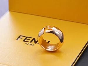 Fendi Sphera Gold Color Rings