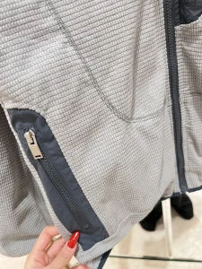 Chanel Gray Zipper Jacket