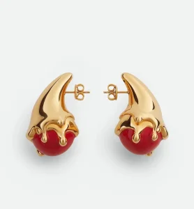 Bottega Veneta Enamel Drop Earrings