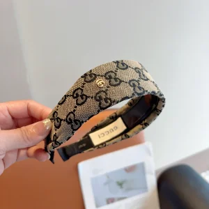 Gucci Blue GG Canvas Fabric Headband