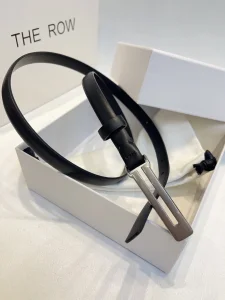 The Row Kuk Black Leather Belt 15MM