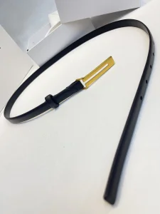 The Row Kuk Black Leather Belt 15MM