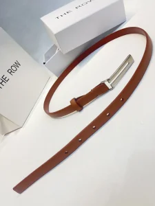 The Row Kuk Brown Leather Belt 15MM