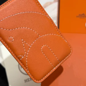 Hermes Elephant MagSafe Card Holder Orange