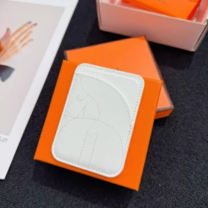 Hermes Horse MagSafe Card Holder White