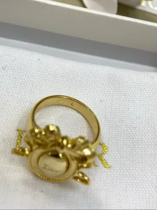 (image for) Dior Medaillon Gold Metal Earrings