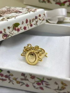 (image for) Dior Medaillon Gold Metal Earrings