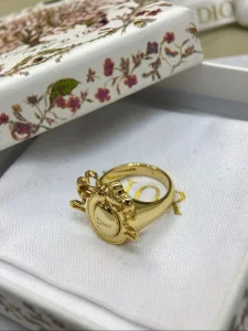 (image for) Dior Medaillon Gold Metal Earrings