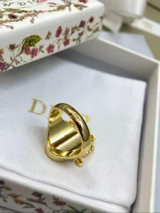 (image for) Dior Medaillon Gold Metal Earrings