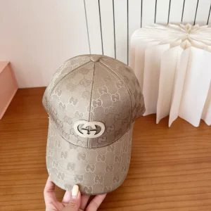 (image for) Gucci Beige GG Nylon Baseball Cat Hat