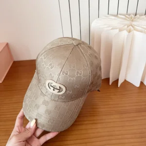 (image for) Gucci Beige GG Nylon Baseball Cat Hat