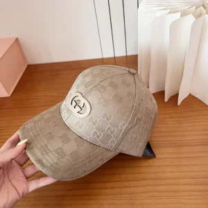 (image for) Gucci Beige GG Nylon Baseball Cat Hat