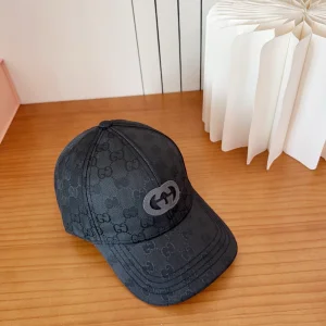 (image for) Gucci Black GG Nylon Baseball Cat Hat