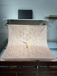 Goyard No1 Silk Twill Scarf Pink