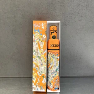 (image for) Hermess Vintage Printed Umbrella Orange