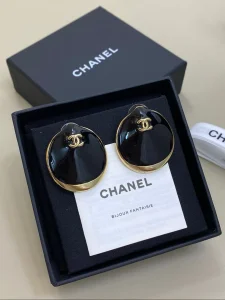 Chanel Coco Beach Black Earrings