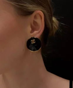 (image for) Chanel Coco Beach Black Earrings