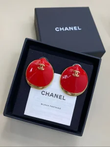 Chanel Coco Beach Red Earrings