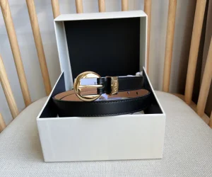 (image for) Loewe Pebble Leather Belt Black 20MM
