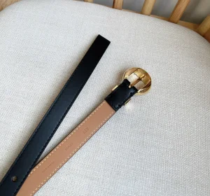 (image for) Loewe Pebble Leather Belt Black 20MM
