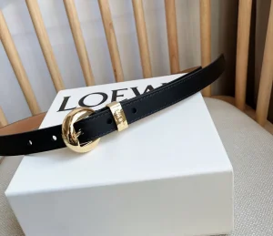 (image for) Loewe Pebble Leather Belt Black 20MM