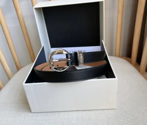 (image for) Loewe Pebble Leather Belt Black 20MM