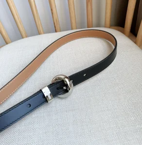 (image for) Loewe Pebble Leather Belt Black 20MM