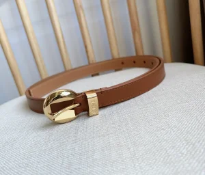 (image for) Loewe Pebble Leather Belt Brown 20MM