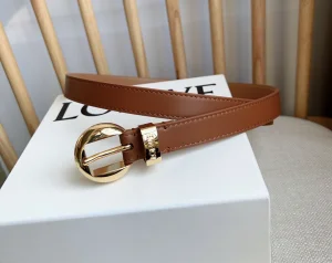 (image for) Loewe Pebble Leather Belt Brown 20MM