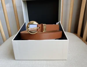 (image for) Loewe Pebble Leather Belt Brown 20MM