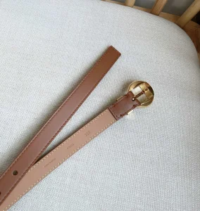 (image for) Loewe Pebble Leather Belt Brown 20MM