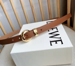 (image for) Loewe Pebble Leather Belt Brown 20MM