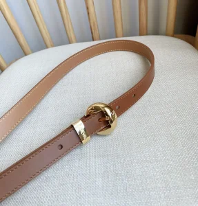 (image for) Loewe Pebble Leather Belt Brown 20MM