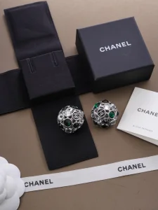 (image for) Chanel CC Crystals Sphere Earrings