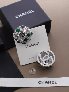 (image for) Chanel CC Crystals Sphere Earrings