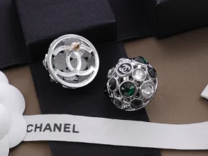 (image for) Chanel CC Crystals Sphere Earrings