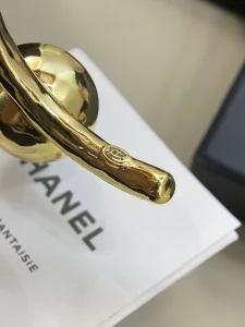 (image for) Chanel CC Pearl Open Cuff Bracelets