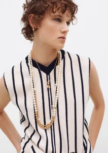 (image for) Chanel CC Logo Pearls Necklaces
