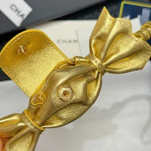 (image for) Chanel Mini Candy Bag Charm Gold Lambskin