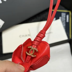 (image for) Chanel Mini Candy Bag Charm Red Lambskin