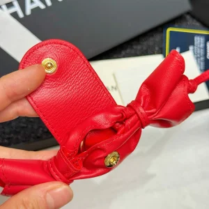 (image for) Chanel Mini Candy Bag Charm Red Lambskin