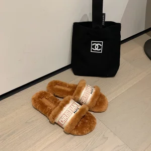 Dior Dway Slide Sandal Fur 