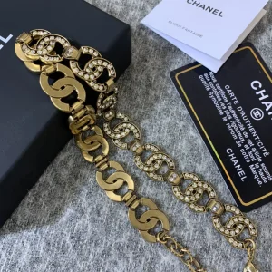 Luxury Womens Jewelry Chanel Multi Crystals CC Logo Link Necklaces A152PP220 AA145493